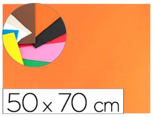 Goma Eva Liderpapel 50x70cm 60gr 1,5mm Laranja