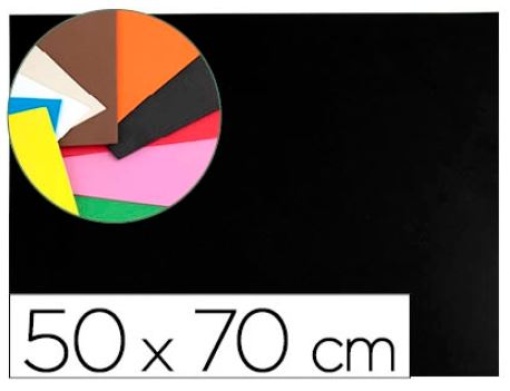 Goma Eva Liderpapel 50x70cm 60gr 1,5mm Preto