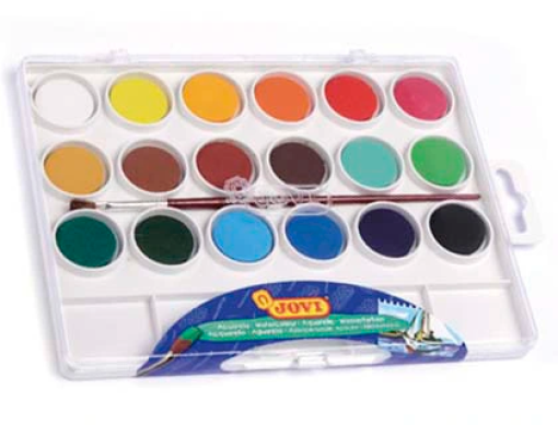 Aguarela Jovi 18 Cores Estojo de Plastico (800/18)