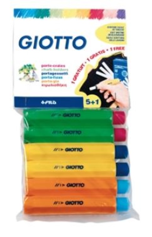 Porta Giz Giotto Plastico Blister 5 + 1 Oferta (F692300)
