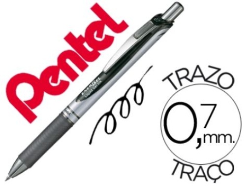Esferografica Pentel BL77 0,7mm Energel Retractil Preta