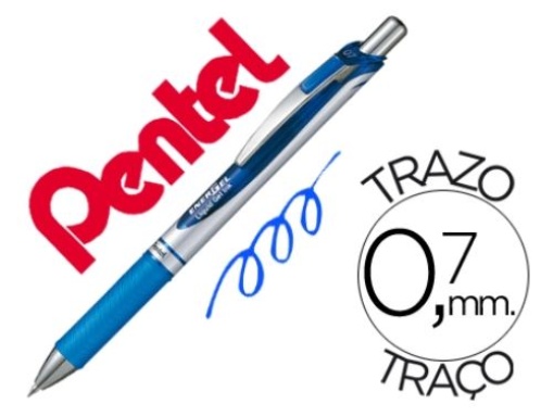 Esferografica Pentel BL77 0,7mm Energel Rectractil Azul	