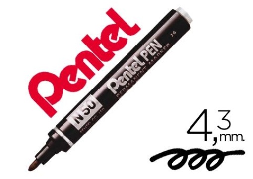 Marcador Pentel Pentel N50 Preto 4,3mm