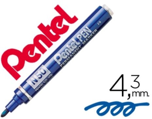 Marcador Pentel Permanente N50 Azul 4,3mm