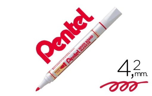 Marcador Quadro Branco Pentel MW85 4.2mm Vermelho