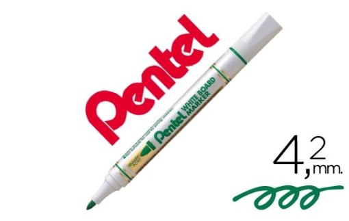 Marcador Quadro Branco Pentel MW85 4.2mm Verde
