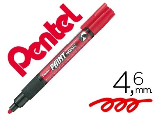 Marcador Pentel MMP20 4.6mm Paint Vidro & Plastico Vermelho (MMP20-B)