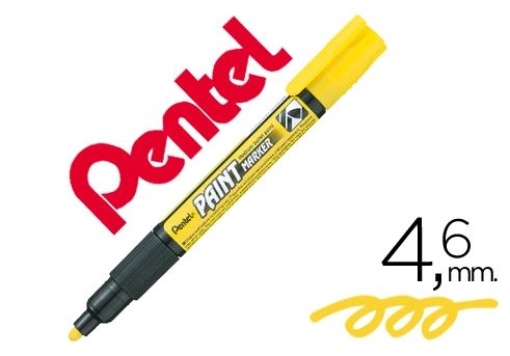 Marcador Pentel MMP20 4.6mm Paint Vidro & Plastico Amarelo (MMP20-G)