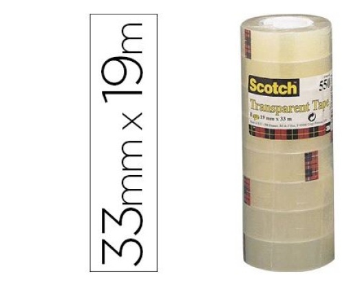 Fita Adesiva Scotch  8 550 33mx19mm Pack 8rolos