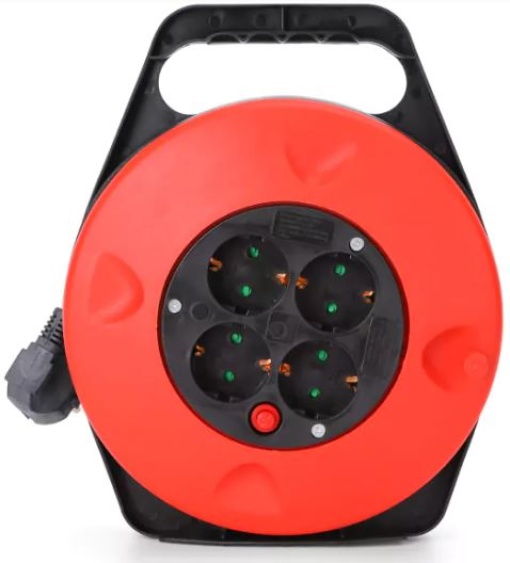 Extensao Aigostar 15m 4 Tomadas C/Enrolador