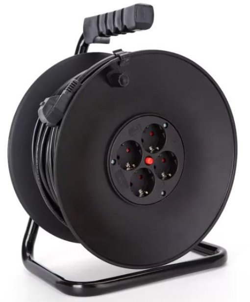 Extensao Aigostar 25m 4 Tomadas C/Enrolador