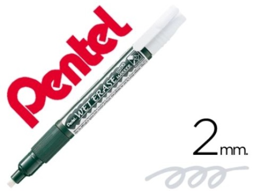Marcador Pentel Giz SNW 26 Wet Erase Branco (SMW26-WO)
