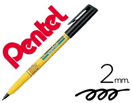 Marcador Pentel NM10 P/Tecido Preto
