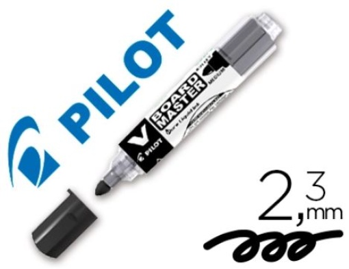 Marcador Quadro Branco Pilot V Board Master Tinta Liquida Traço 2,3mm Preto (NVBMN)
