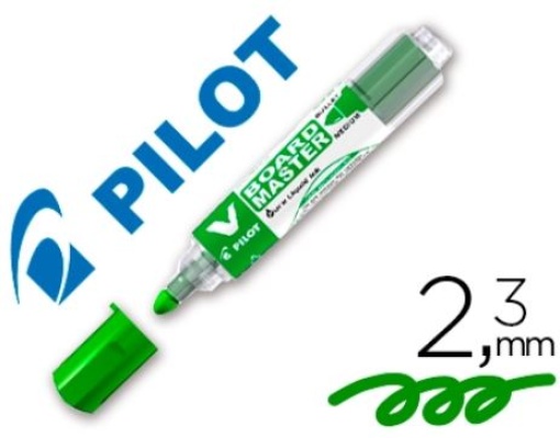 Marcador Pilot Board Master Quadro Branco Verde Tinta Liquida Traço 2,3mm (NVBMV)
