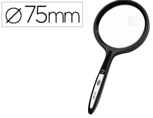 Lupa Cristal Bifocal Q-Connect Waltex 75mm (KF16609)