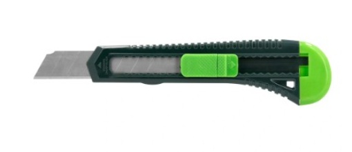 X-Acto Q-Connect Plastico Largo 18mm Cinza/Verde (KF10632)