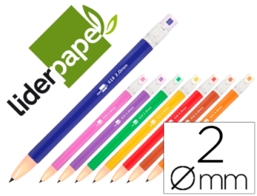Lapiseira Liderpapel Retratil 2mm Cores Sortidas (MI02)