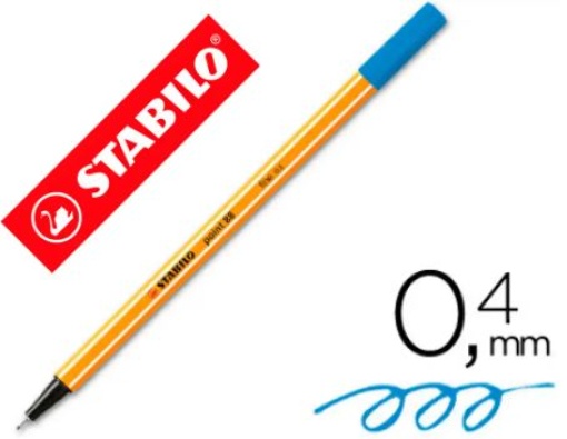 Marcador Stabilo Ponta de Fibra Point 88 Azul Ultramar 0.4mm (88/32)