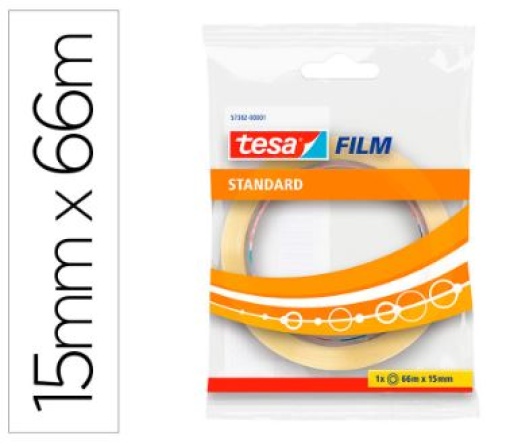 Fita Adesiva Tesa Standard Transparente 66mx15mm Embalada (57382)