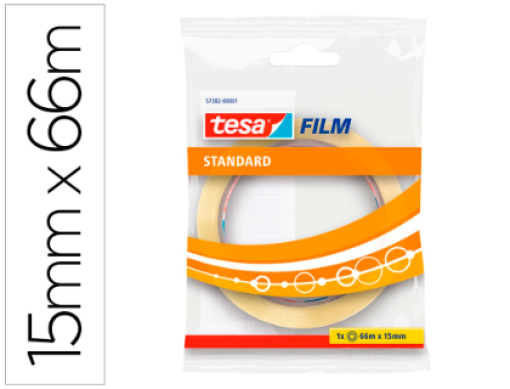 Fita Adesiva Tesa Standard Transparente 66mx15mm Embalada (57382)
