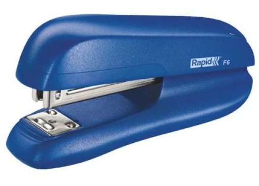Agrafador Rapid F6 Plastico Cor Azul 20 folhas 24/6 e 26/6