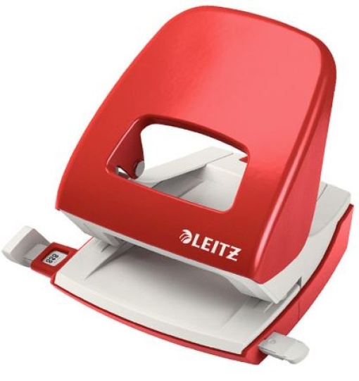 Furador Leitz 5008 C/Regua 30Fls Vermelho