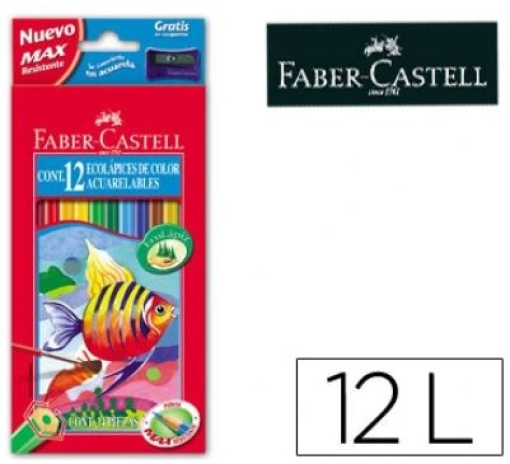 Lapis Cor Faber-Castell Aguarelaveis Cx. 12Cores (114413)