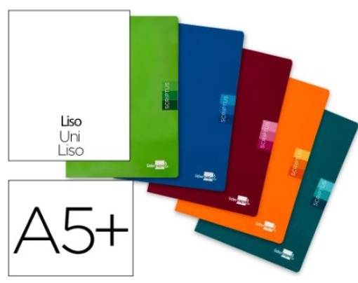 Caderno Agrafado Liderpapel Scriptus A5 48F Liso Cores Sortidas (LB32)