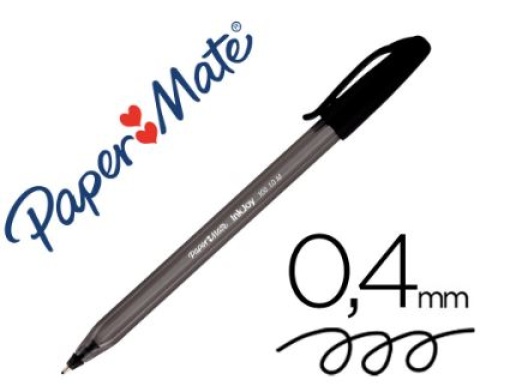 Esferografica Paper Mate Inkjoy 100 Ponta Media 1mm Preta