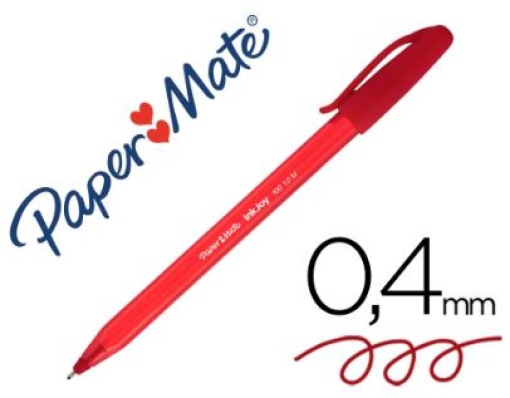 Esferografica Paper Mate Inkjoy 100 Ponta Media 1mm Vermelho