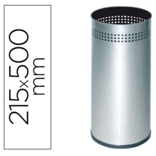 Porta Guarda-Chuvas Sie Metalico 314 Perfurado Prateado 50x21,5cm