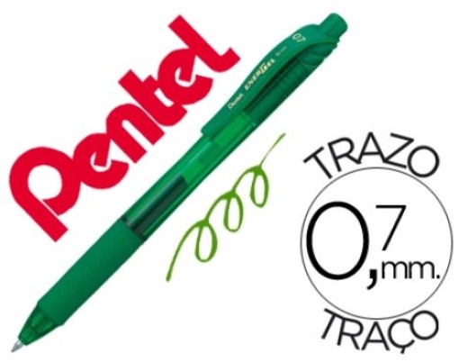 Esferografica Pentel Energel BL-107 0,7mm Verde (BL107-DX)