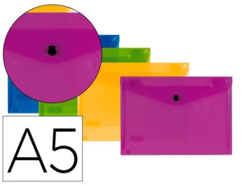 Bolsa Porta Documentos Liderpapel A5 C/Mola Emb. 4 Cores Sortidas(DS63)