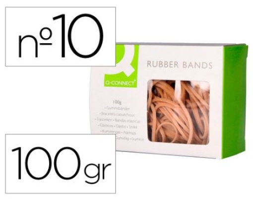Elasticos Q-Connect Nº10 Cx.100gr (KF15046)