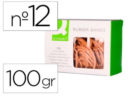 Elasticos Q-Connect Nº12 Cx.100gr (KF15047)