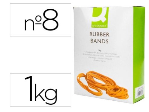 Elasticos Q-Connect Nº8 Cx.1000gr (KF145685)