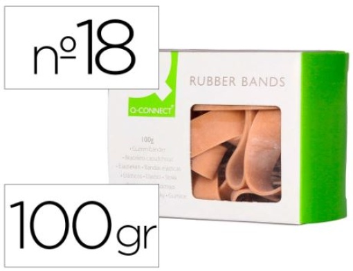 Bandas Elasticas Q-Connect Cx/100gr 100x9mm Nº18 (KF15181)