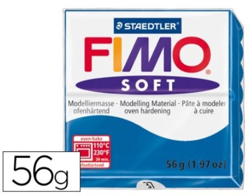 Pasta Para Modelar Staedtler Fimo Soft 56gr Azul