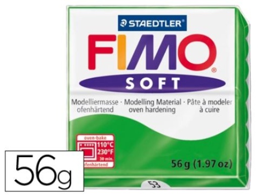 Pasta Para Modelar Staedtler Fimo Soft 56gr Verde Tropical (8020-53)