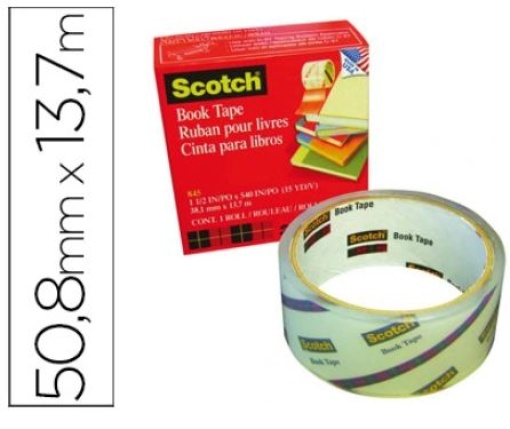 Fita Adesiva Scotch 845 Book Tape 50,8mm x13,7m
