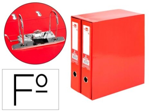 Modulo Liderpapel 2 Pastas Folio 2Aneis Alavanca 75mm Vermelho (MD46)