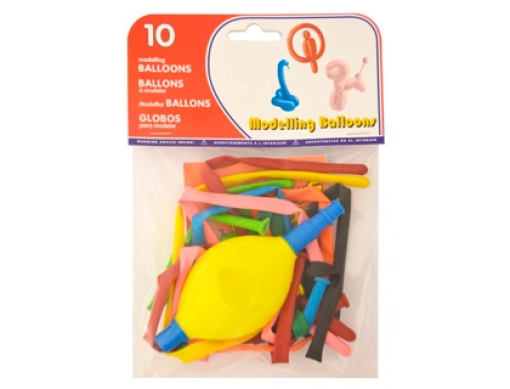 Baloes Latex 100% Biodegradavel Modelar + Bomba Emb.10un (26069 (20069))