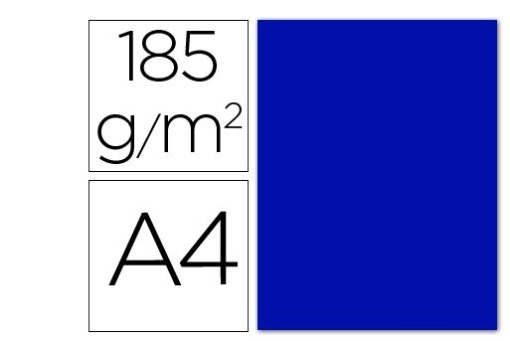 Cartolina Guarro A4 Azul Ultramar 185gr Pack 50folhas