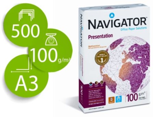 Papel Copia Navigator Presentation A3 100gr (Resma)