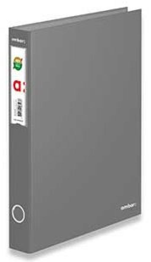 Pasta de Arquivo Ambar L40 Cinza Lisa