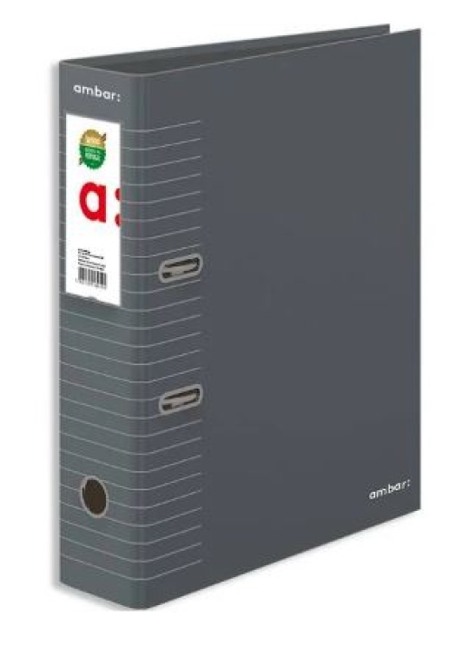 Pasta de Arquivo Ambar L80 Cinza Riscas