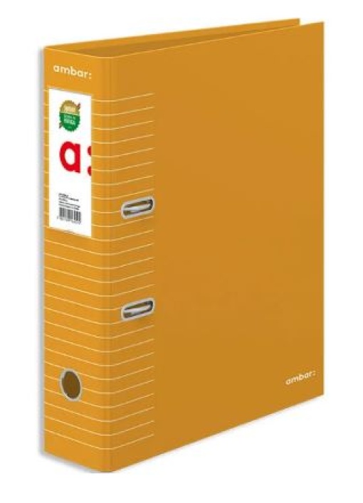 Pasta de Arquivo Ambar L80 Amarela Riscas