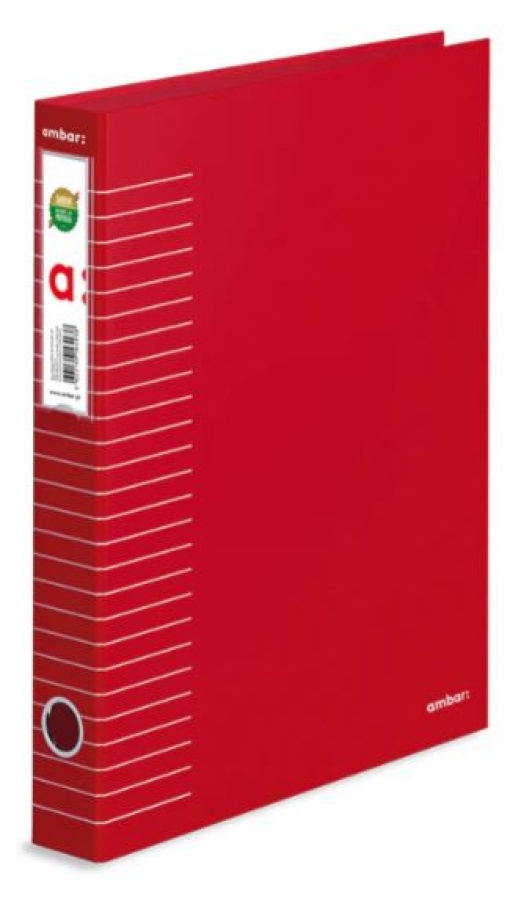 Pasta de Arquivo Ambar L40 Vermelha Riscas