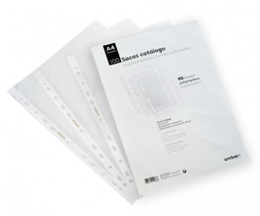 Bolsa Catalogo Ambar A4 PP 80mic (Emb100)